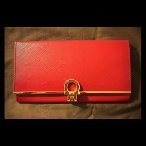 Salvatore Ferragamo Icona Saffiano Leather Wallet